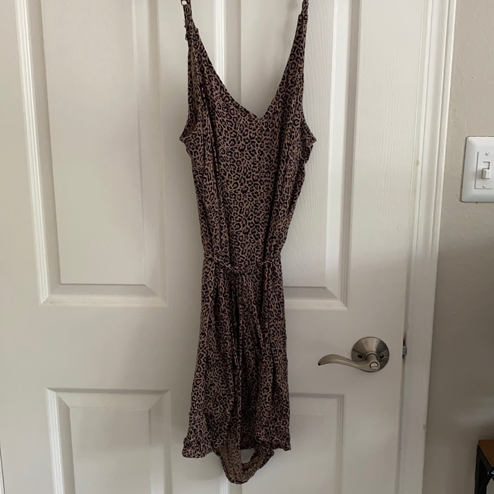 American Eagle Leopard Print Romper